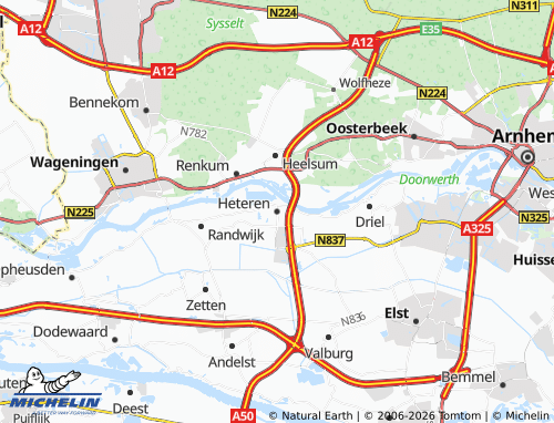 Mapa MICHELIN Heteren - ViaMichelin