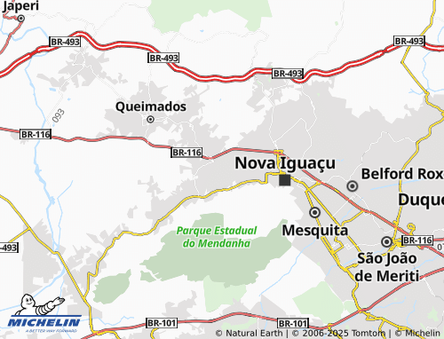 MICHELIN Jardim Pernambuco map - ViaMichelin
