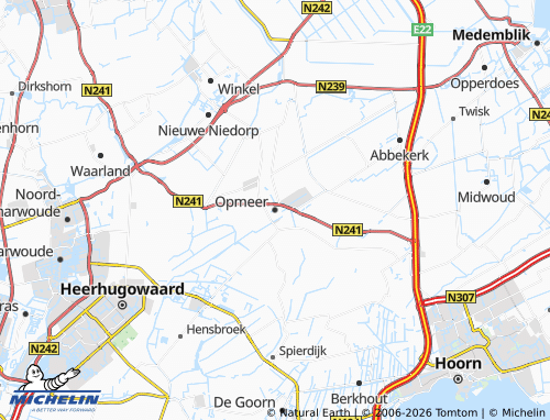 MICHELIN Opmeer map - ViaMichelin