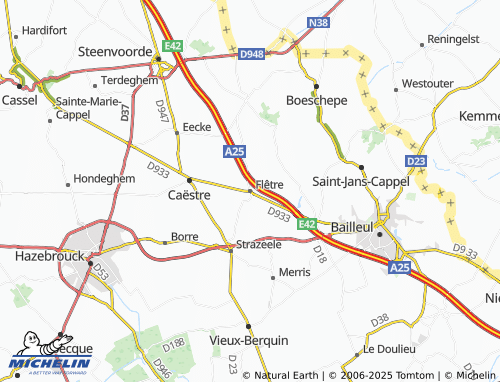 MICHELIN Flêtre map - ViaMichelin