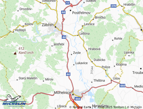 MICHELIN Zvole map - ViaMichelin