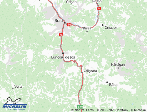 Mappa MICHELIN Luncoiu De Sus - ViaMichelin