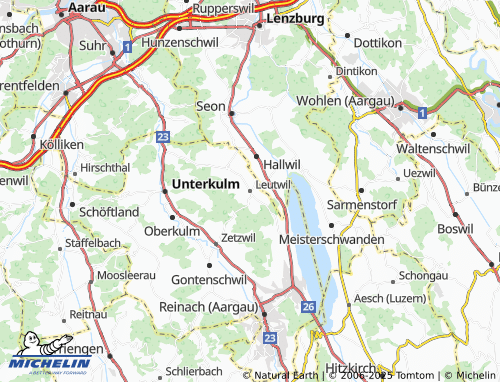MICHELIN-Landkarte Leutwil - ViaMichelin
