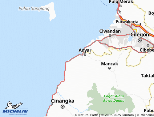 MICHELIN Mekarsari map - ViaMichelin