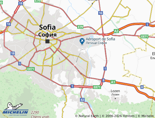 Mappa MICHELIN Rayon Iskar - ViaMichelin