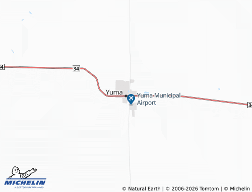 Kaart MICHELIN Yuma - ViaMichelin