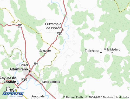 MICHELIN-Landkarte San Blas - ViaMichelin