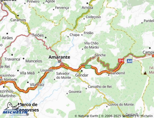 MICHELIN-Landkarte Alto da Capela Velha - ViaMichelin