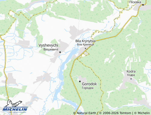 Mapa MICHELIN Osiv - ViaMichelin