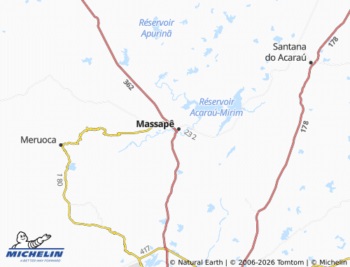 Mappa MICHELIN Bandeira Branca - ViaMichelin