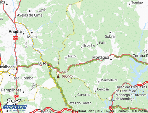 Mapa MICHELIN Vale de Mouro - ViaMichelin