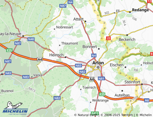 MICHELIN Freylange map - ViaMichelin