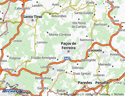MICHELIN Meixomil map - ViaMichelin