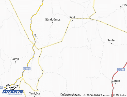 MICHELIN Şemsettin map - ViaMichelin