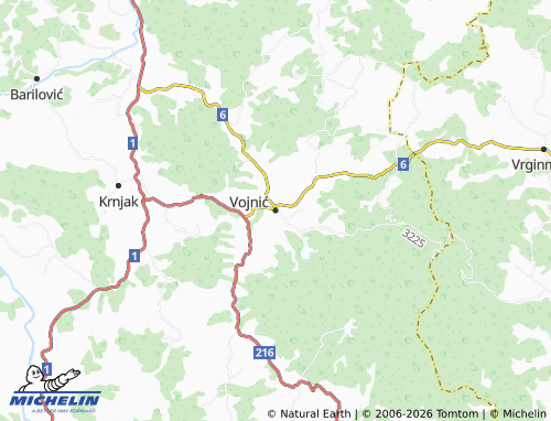 Mapa MICHELIN Vojnić - ViaMichelin