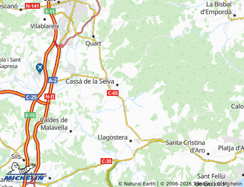 Carte MICHELIN El Mas Cubell - ViaMichelin