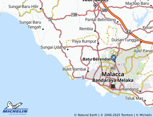 MICHELIN Taman Rambai Idaman map - ViaMichelin