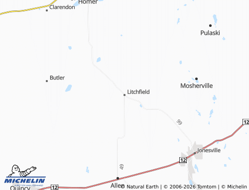 Mappa MICHELIN Litchfield - ViaMichelin
