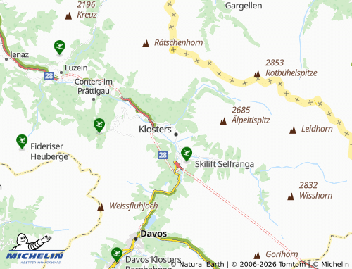 Carte MICHELIN Klosters - ViaMichelin