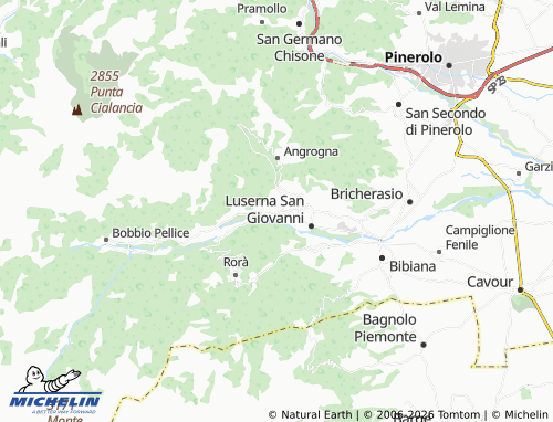 Mapa MICHELIN Torre Pellice - ViaMichelin