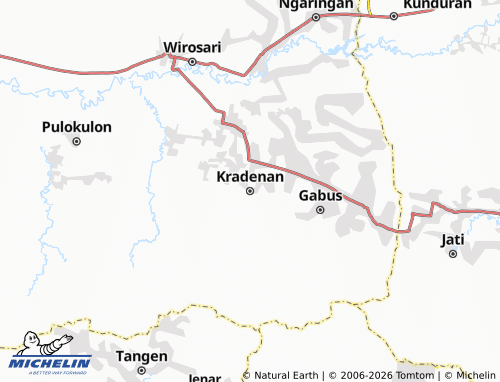 Carte MICHELIN Kradenan - ViaMichelin