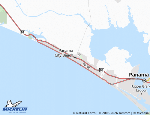 MICHELIN Panama City Beach map - ViaMichelin