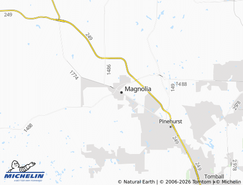 Carte MICHELIN Magnolia - ViaMichelin