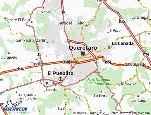 MICHELIN Niños Héroes map - ViaMichelin