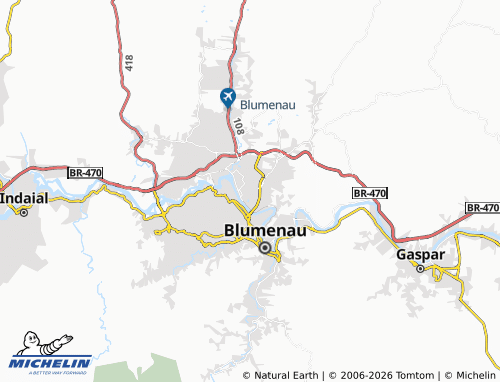 Mapa MICHELIN Itoupava Norte - ViaMichelin