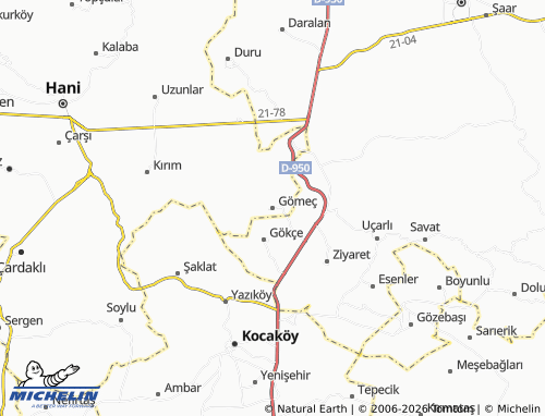 MICHELIN Gömeç map - ViaMichelin