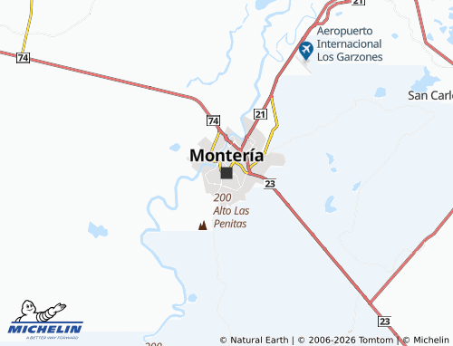 Carte MICHELIN Montería - ViaMichelin