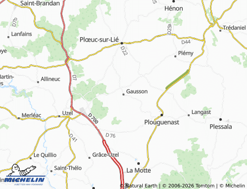 MICHELIN Gausson map - ViaMichelin