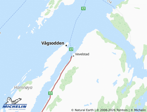 Mapa MICHELIN Vevelstad - ViaMichelin