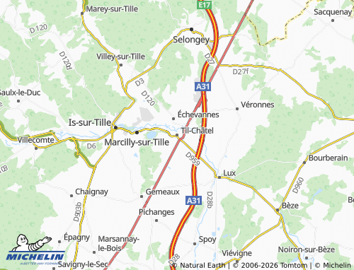 Mapa MICHELIN Til-Châtel - ViaMichelin