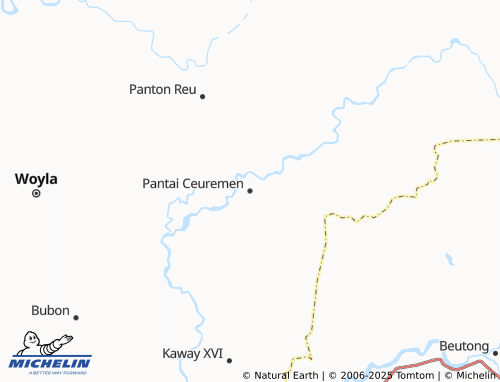 MICHELIN Pantai Ceuremen map - ViaMichelin