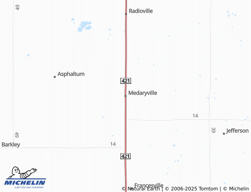 MICHELIN Medaryville map - ViaMichelin