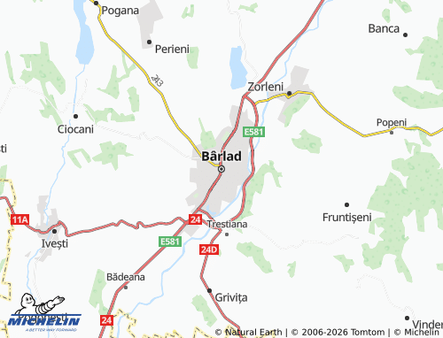 Mapa MICHELIN Bârlad - ViaMichelin