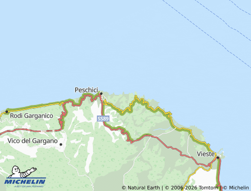 MICHELIN Manaccora map - ViaMichelin