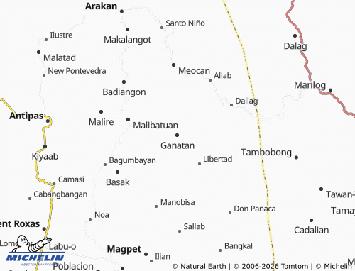 MICHELIN Ganatan map - ViaMichelin