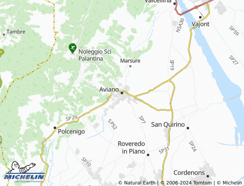 MICHELIN Aviano map - ViaMichelin