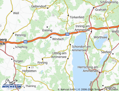MICHELIN Hechenwang map - ViaMichelin