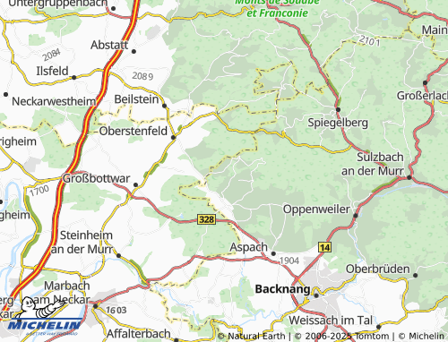 MICHELIN Völkleshofen map - ViaMichelin