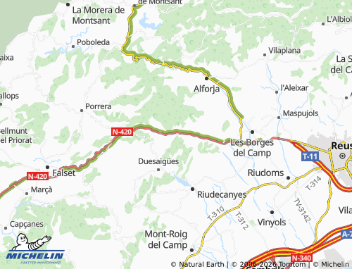 MICHELIN Les Irles map - ViaMichelin
