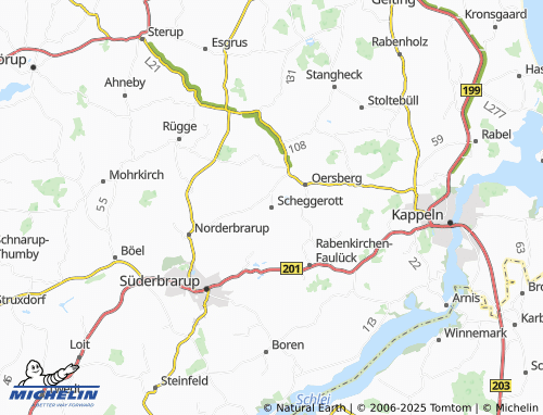 MICHELIN Scheggerott map - ViaMichelin