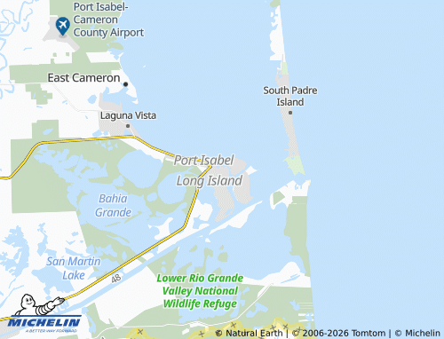 Carte MICHELIN Port Isabel - ViaMichelin