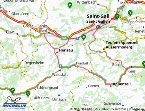 MICHELIN-Landkarte Hinterhof - ViaMichelin