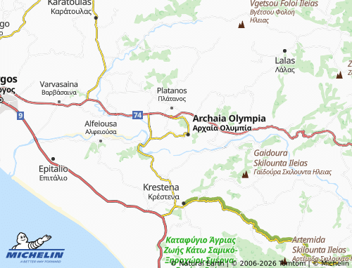 Carte MICHELIN Flokas - ViaMichelin