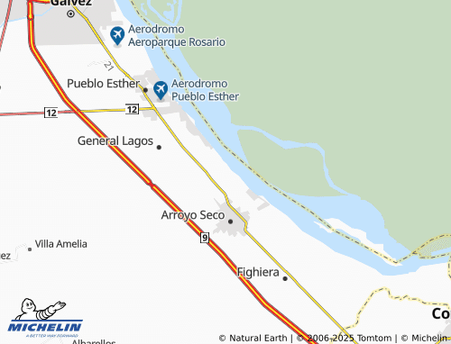 MICHELIN Puerto Arroyo Seco map - ViaMichelin