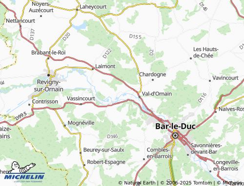 MICHELIN Bussy-la-Côte map - ViaMichelin