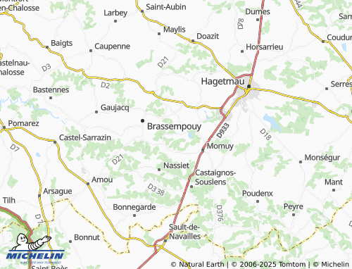 Carte MICHELIN Cazalis - ViaMichelin